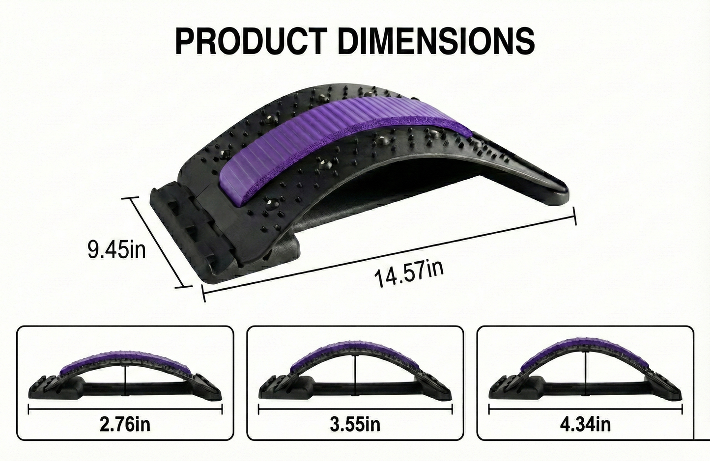 SpineRelief Pro: Effective Back Stretcher for Pain Relief and Posture Improvement