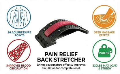SpineRelief Pro: Effective Back Stretcher for Pain Relief and Posture Improvement